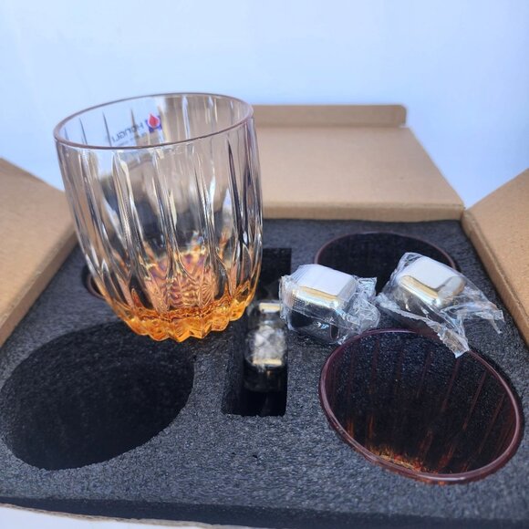 Whiskey Glasses Whiskey Stones Set Cocktail Glassware Set - Picture 4 of 7